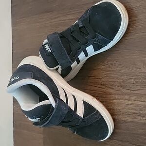 Adidas Kids Black and White Sneakers